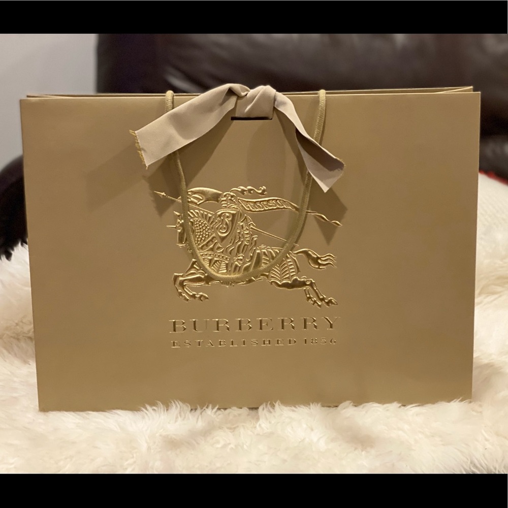 Authentic Burberry retail gift wrap bag